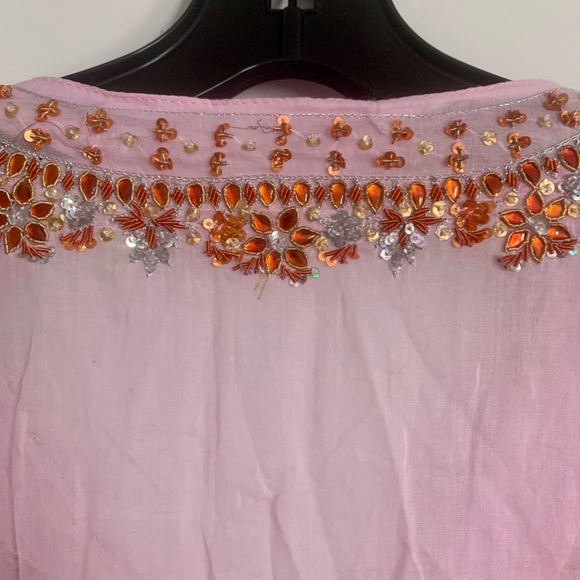 Pink cotton beach tunic size M by Margaret loves Pete. - Picture 10 of 12